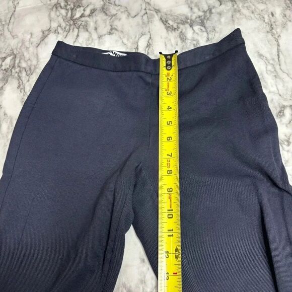 JIL SANDER Made in a Italy Viscose Blend Navy Blue skinny  trouser pants 34 / 4 - Picture 4 of 9